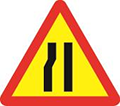 W.203b — Đường bị hẹp bên trái